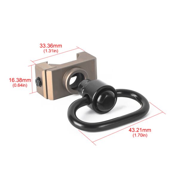 Rebel QD Sling Attachment Steel Mount - Dark Earth