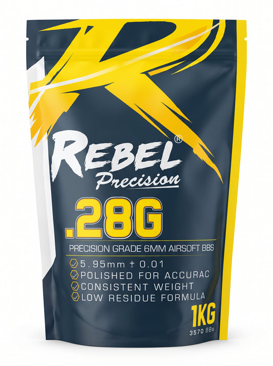Rebel Precision 6mm BBs 1kg Bag - 0.28g