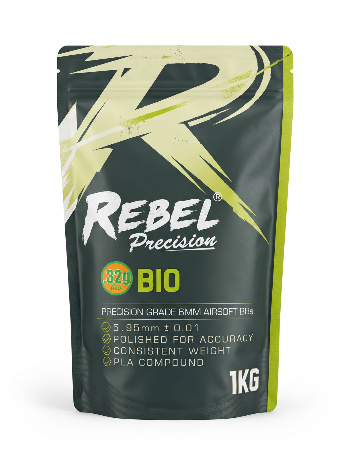 Rebel Precision 6mm BIO BBs 1kg Bag - 0.32g