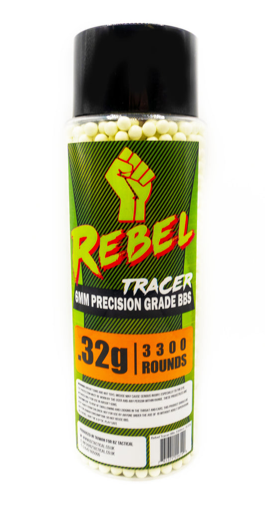 Rebel Precision 6mm Tracer BBs 3300ct Bottle - 0.32g