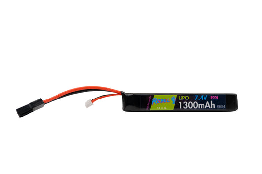 Rebel Battery - 1300mAh Lipo 7.4V 20C Stick - Mini Tamiya