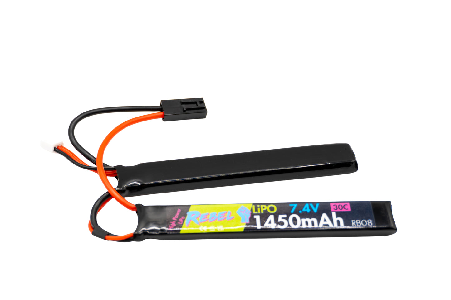 Rebel Battery - 1450mAh Lipo 7.4V 30C Nunchuck - Mini Tamiya