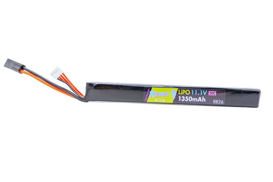 Rebel Battery - 1350mAh LiPo 11.1V 20C AK Stick