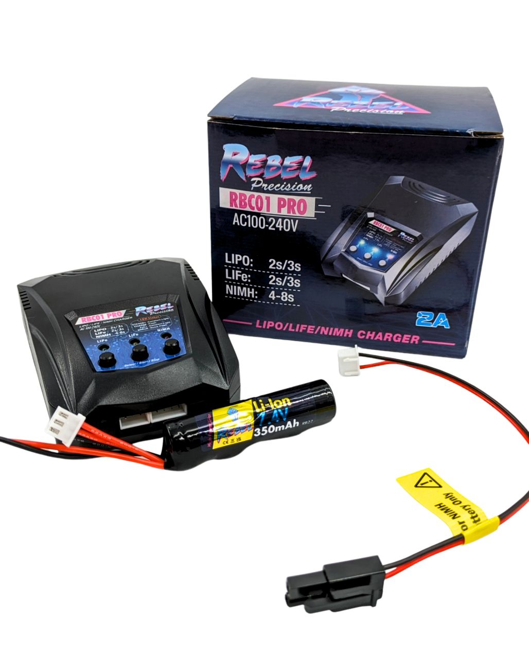 Rebel RBC01 Pro Compact Smart Charger (Lipo,Life,Nimh)