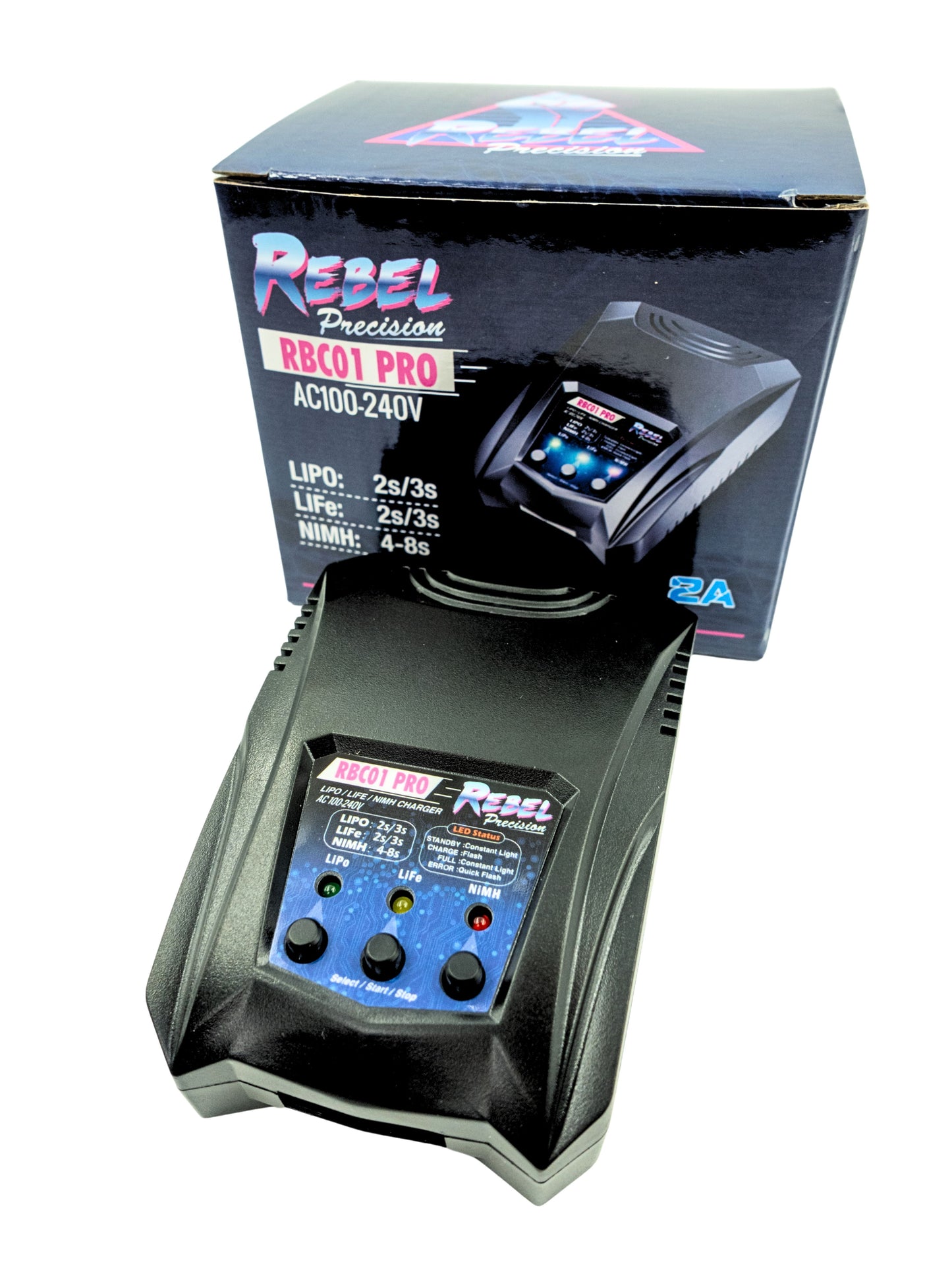 Rebel RBC01 Pro Compact Smart Charger (Lipo,Life,Nimh)