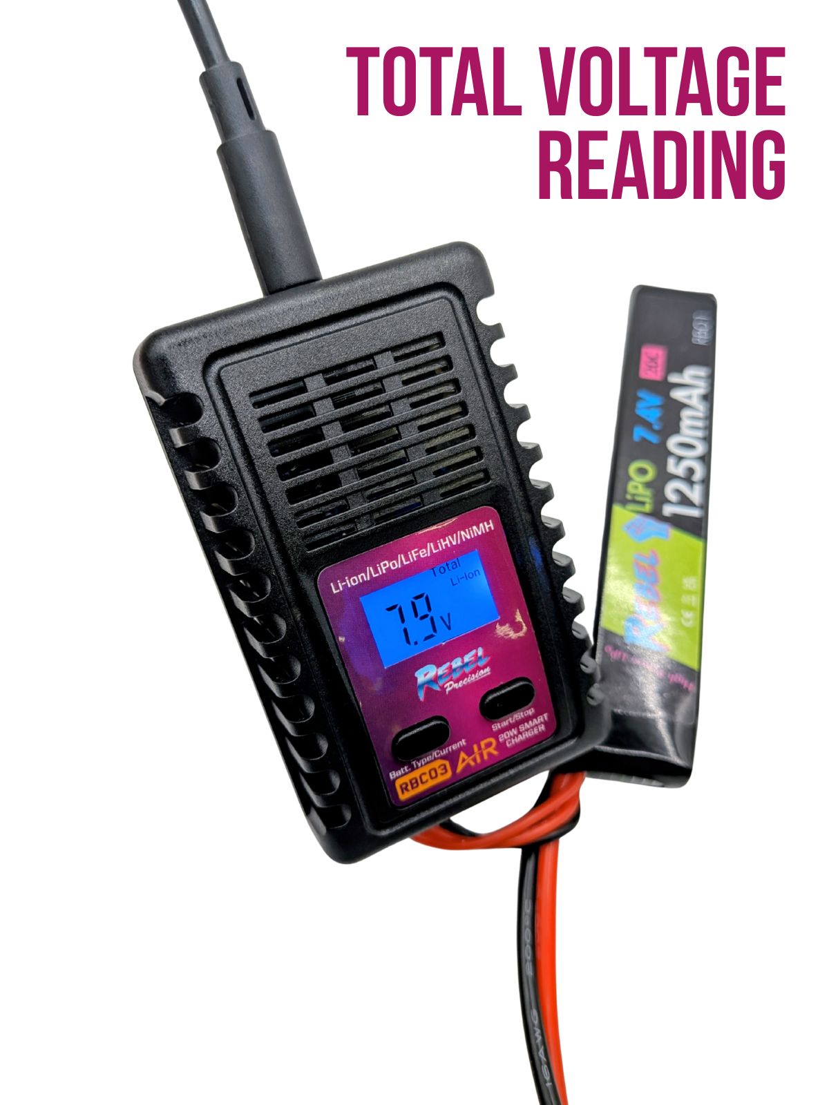 Rebel RBC03 Smart Balance Battery Charger (LiPO,Li-Ion,NiMH,LiFe,HPA)