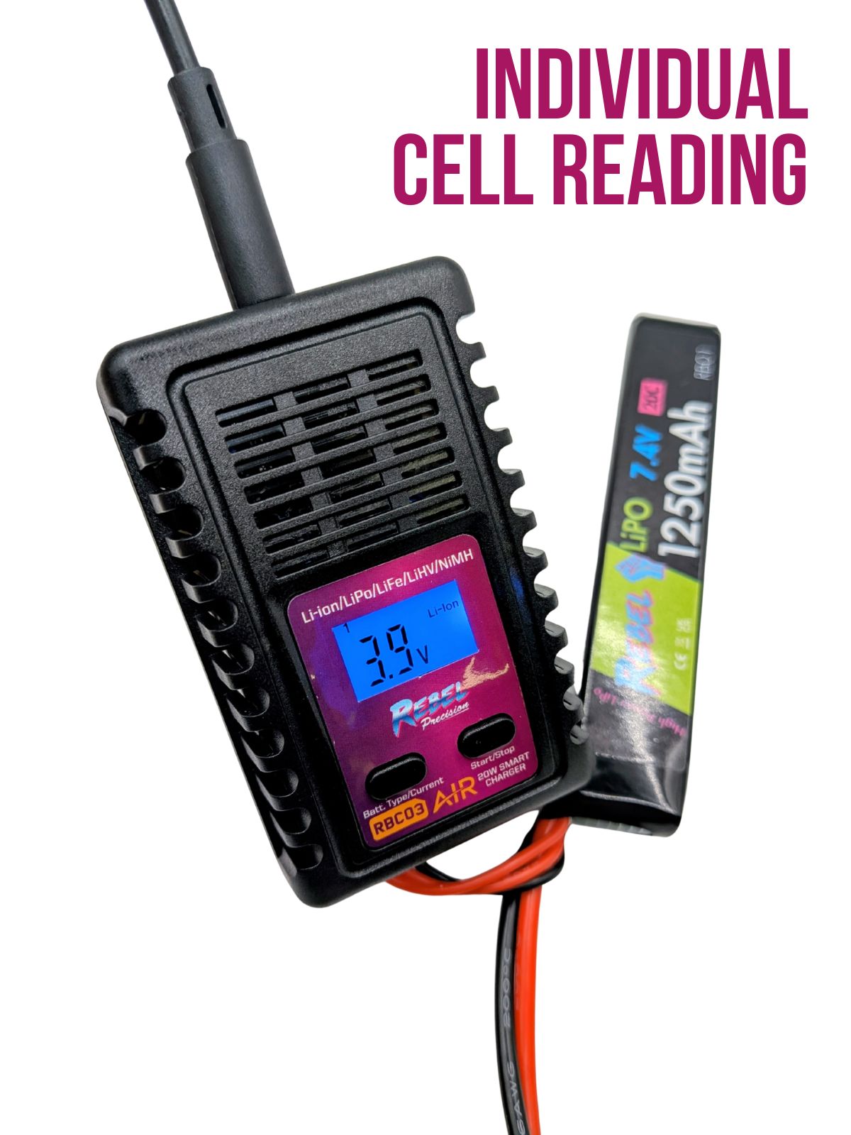 Rebel RBC03 Smart Balance Battery Charger (LiPO,Li-Ion,NiMH,LiFe,HPA)