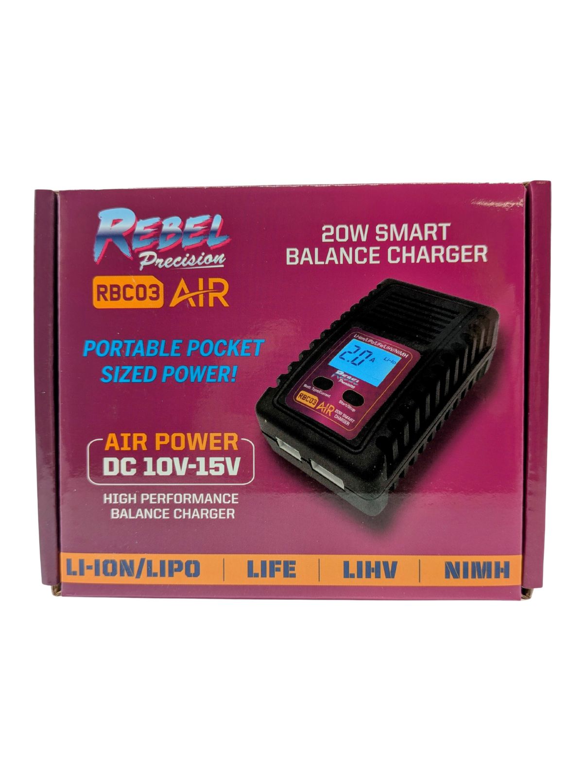 Rebel RBC03 Smart Balance Battery Charger (LiPO,Li-Ion,NiMH,LiFe,HPA)