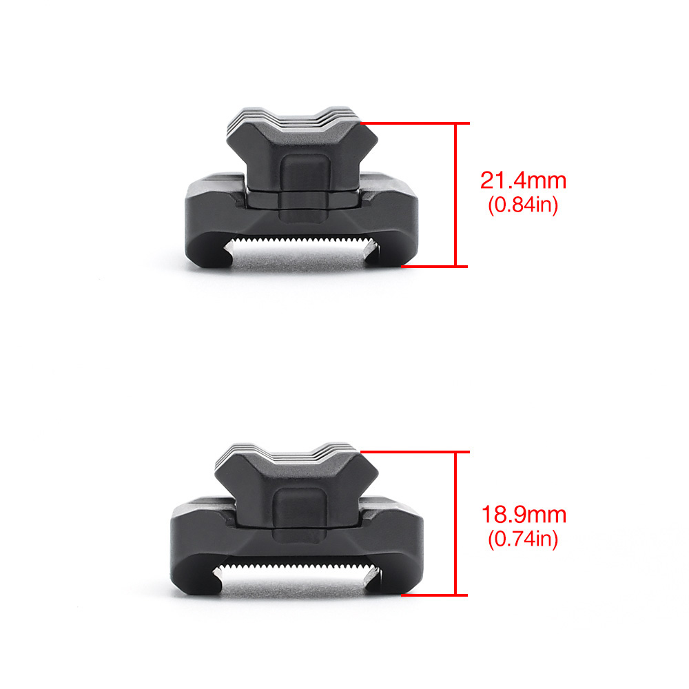 Rebel Precision Adjustable Height Optic Riser Mount
