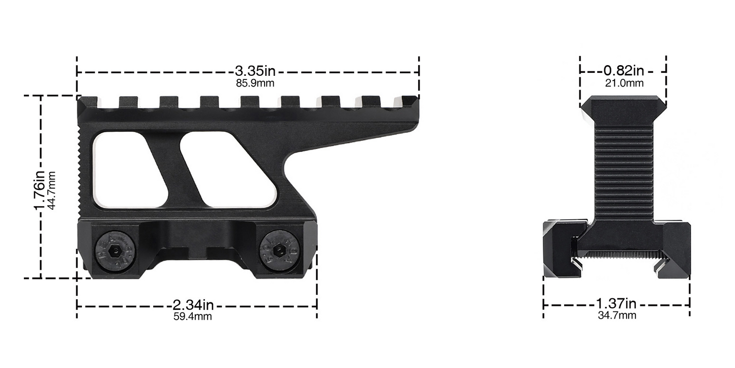 Rebel Precision Lerna Style Mount Kit For EO Optics (EXPS/XPS/UH2/ROMEO 8T)