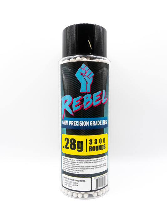 Rebel Precision 6mm BBs 3300ct Bottle - 0.28g