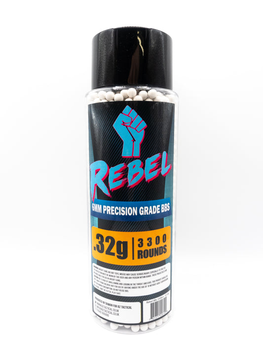 Rebel Precision 6mm BBs 3300ct Bottle - 0.32g