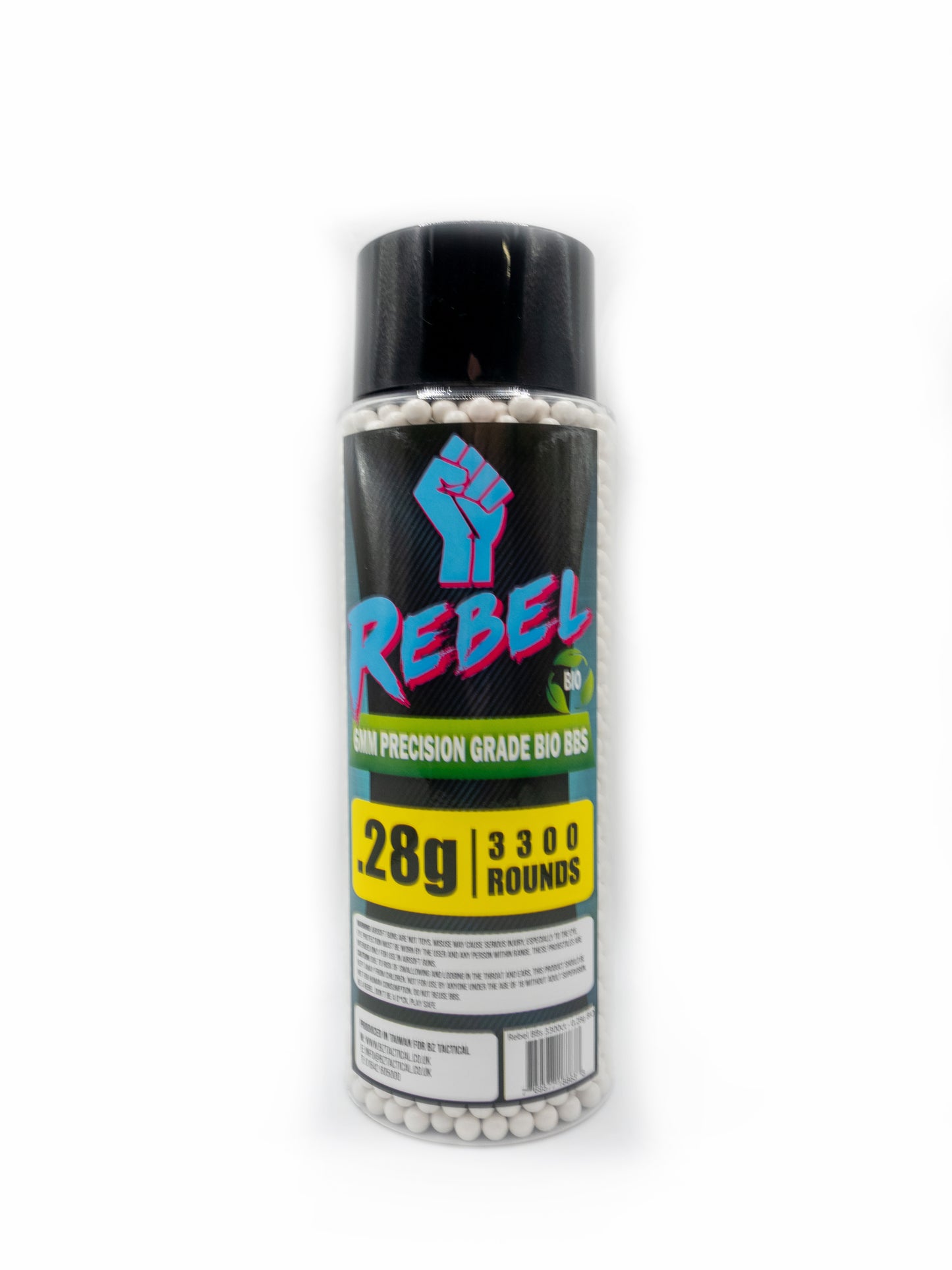 Rebel Precision 6mm BIO BBs 3300ct Bottle - 0.28g