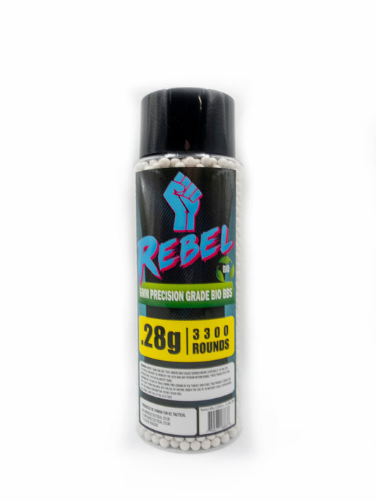 Rebel Precision 6mm BIO BBs 3300ct Bottle - 0.28g