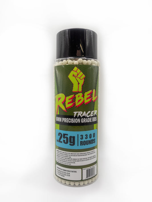 Rebel Precision 6mm Tracer BBs 3300ct Bottle - 0.25g