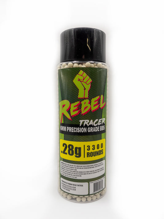 Rebel Precision 6mm Tracer BBs 3300ct Bottle - 0.28g
