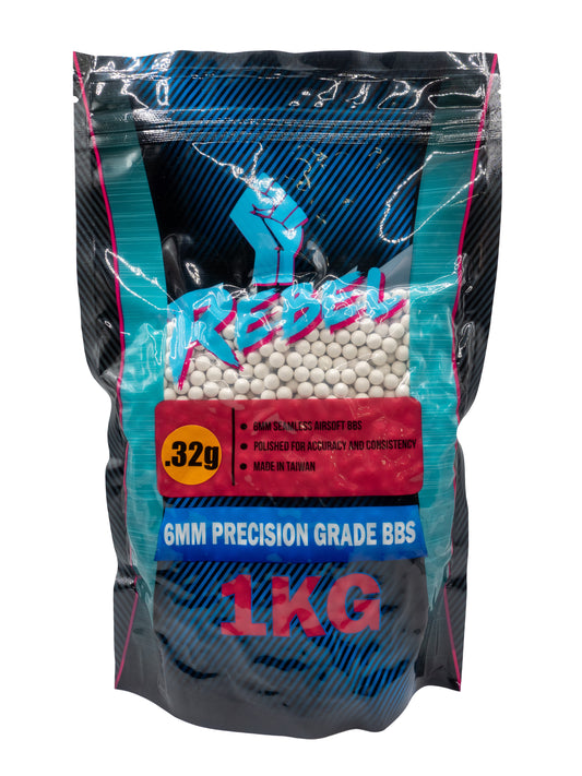 Rebel Precision 6mm BBs 1kg Bag - 0.32g