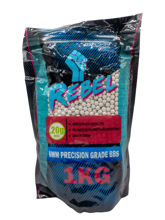 Rebel Precision BIO 6mm BBs 1kg Bag - 0.2g