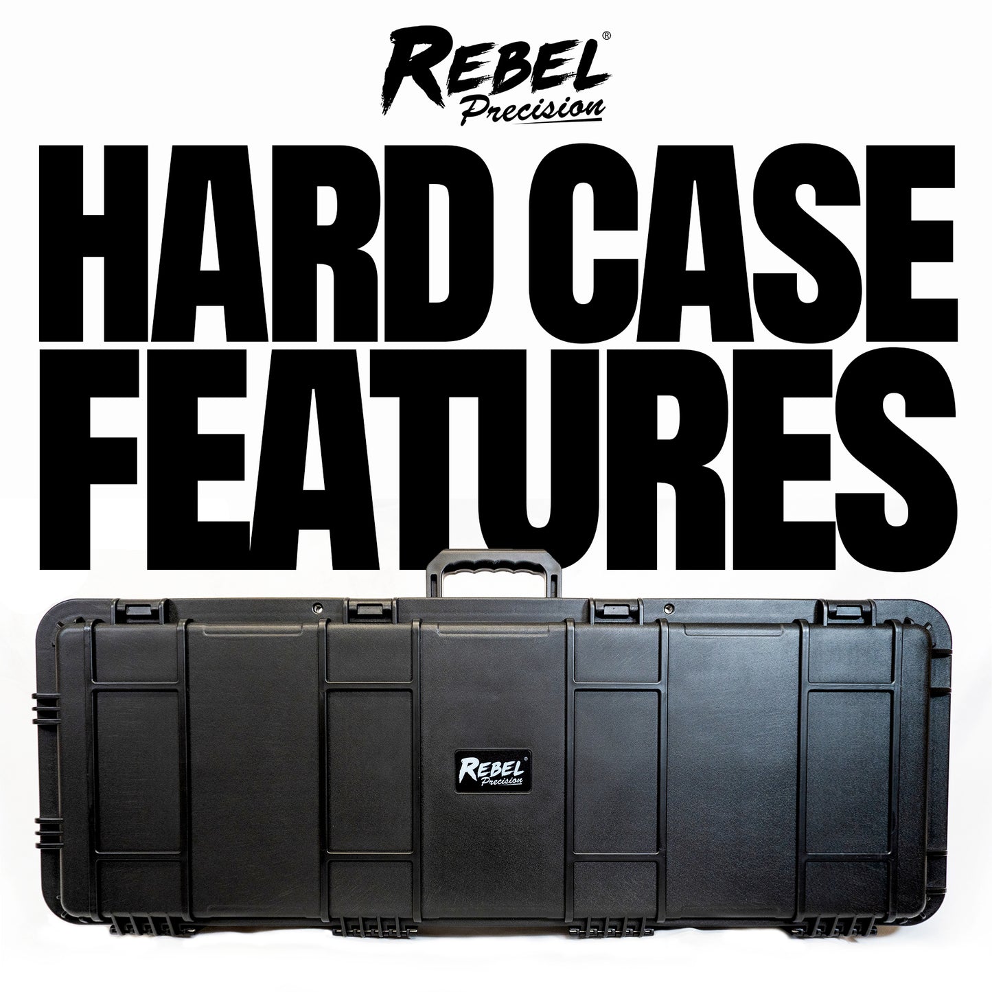 Rebel Small+ Polymer Hard Case (Wave/PnP Foam) - IP67 Waterproof, Flight-Ready
