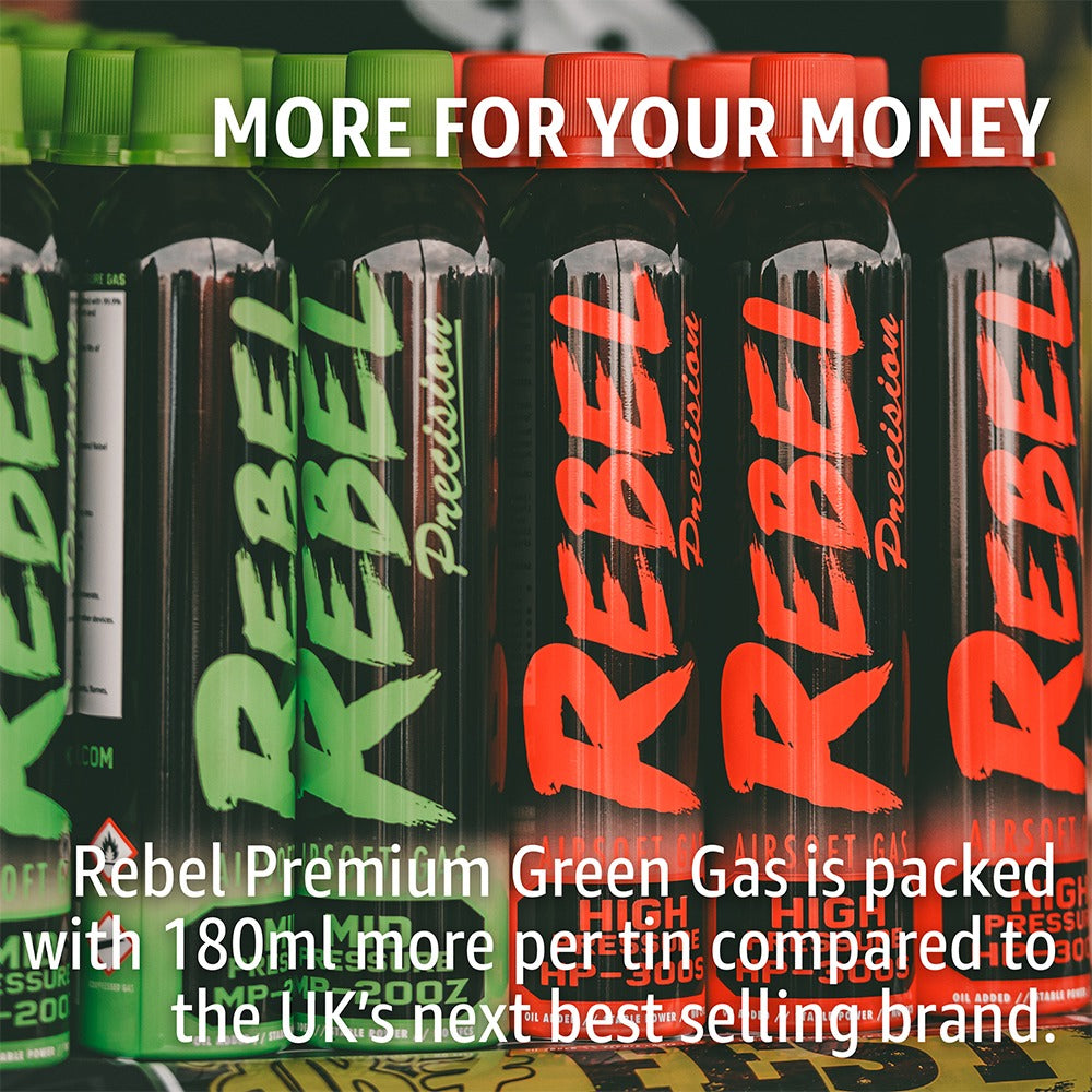Rebel Precision HP-300S 560ml Performance Red Gas (High Pressure: 14kg/199psi)