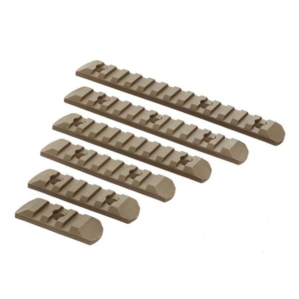 Rebel Keymod/MLOK 6 Piece Polymer Rail Set