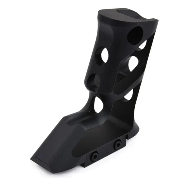 Rebel Picatinny CNC Skeleton Long Angled Foregrip - Black