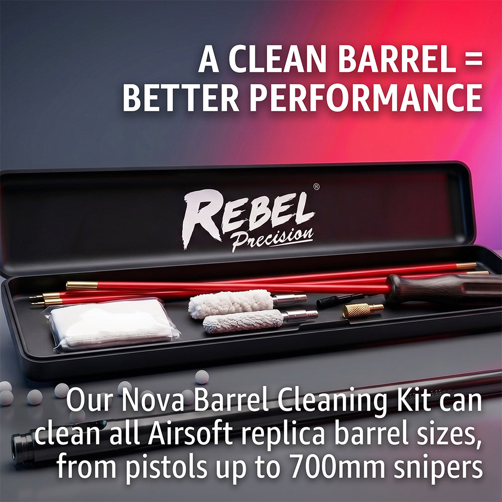 Rebel Nova Airsoft Barrel Cleaning/Unjamming Rod Kit (For Barrels Up to 700mm Long)