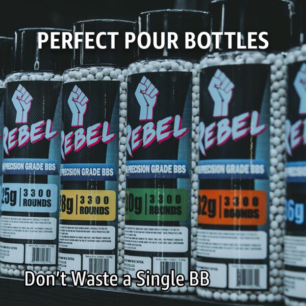 Rebel Precision 6mm BIO BBs 3300ct Bottle - 0.30g