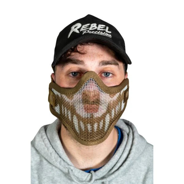 Rebel Precision Steel Lower Face Mask Skull