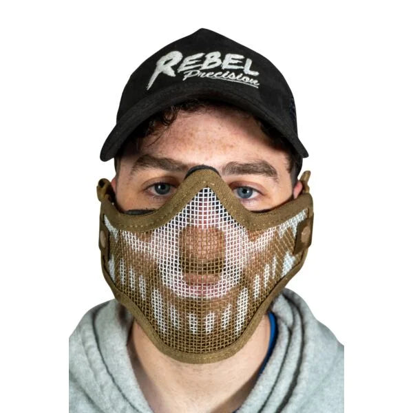 Rebel Precision Steel Lower Face Mask Skull