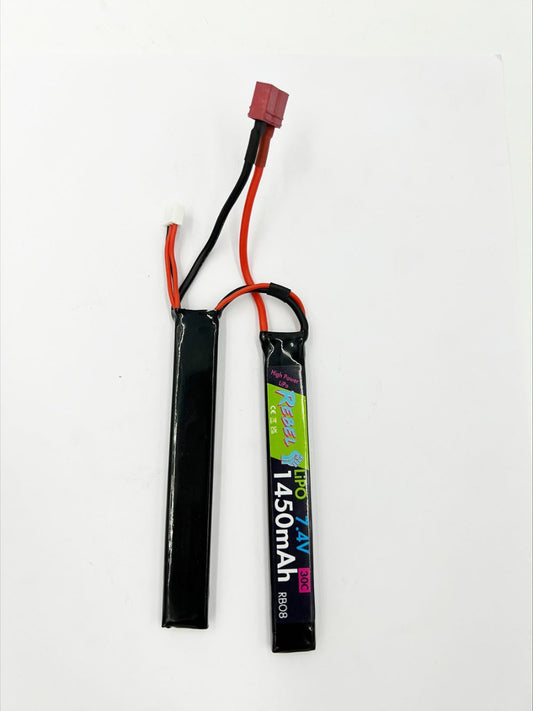 Rebel Battery - 1450mAh Lipo 7.4V 30C Nunchuck - Deans