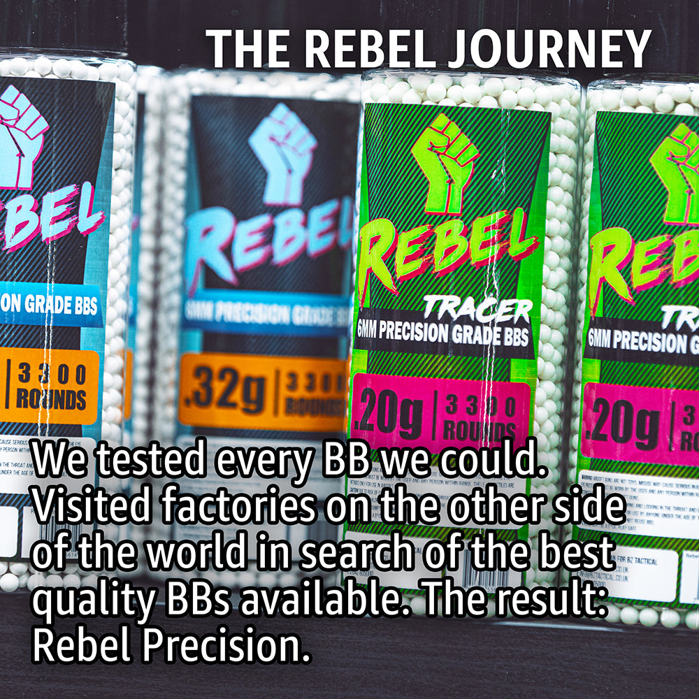Rebel Precision 6mm BIO BBs 1kg Bag - 0.32g