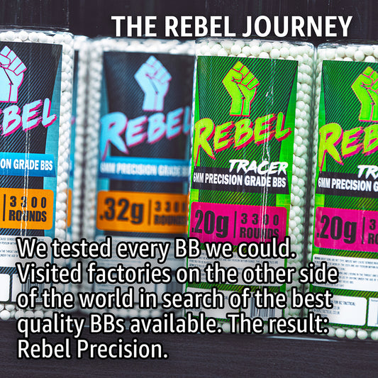 Rebel Precision 6mm BBs 1kg Bag - 0.32g