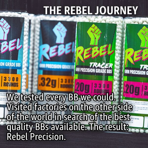 Rebel Precision 6mm BIO BBs 3300ct Bottle - 0.30g