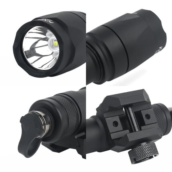 Rebel M600C 340 Lumen Tactical Flashlight + Dual Function Tape Switch