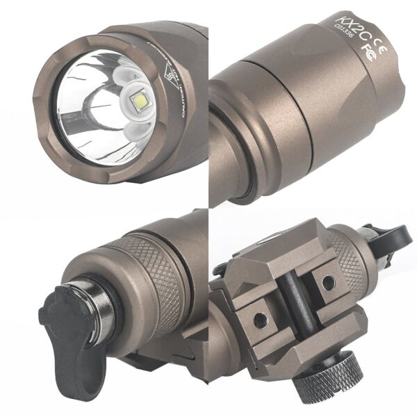 Rebel M600C 340 Lumen Tactical Flashlight + Dual Function Tape Switch