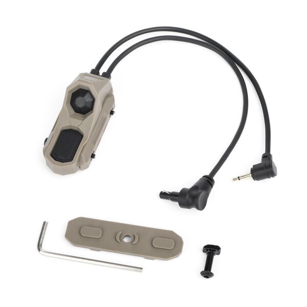 Rebel Double Port Picatinny Switch with Jack & Crane Connector (2.5mm/3.5mm)