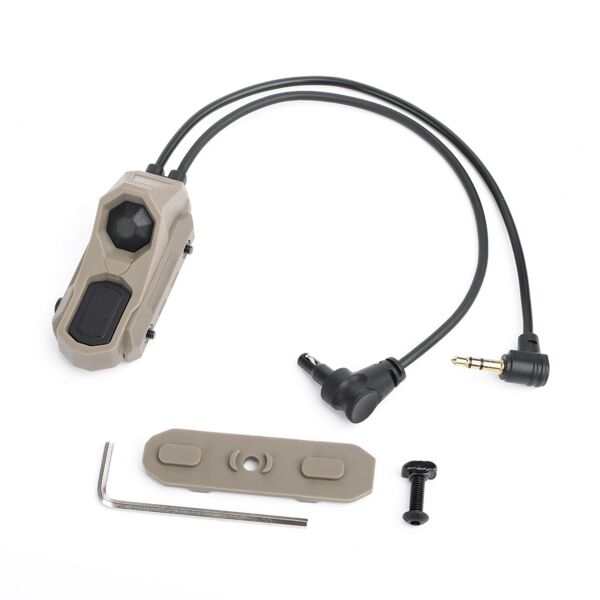 Rebel Double Port Picatinny Switch with Jack & Crane Connector (2.5mm/3.5mm)